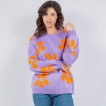 Soft Knit Retro Flower Print Sweater (6 Pack) 

- Crew Neck 
- 85% Acrylic/ 15% Polyester