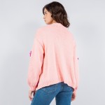 Wholesale soft Knit Chunky Flower Knit Cardigan Pack Acrylic