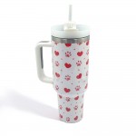 Wholesale valentines Printed oz Double Wall Stainless Steel Vacuum Tumbler Handl