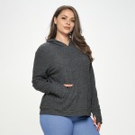 Wholesale women s Ultra Soft Hoodie Thumb Hole Pack Kangaroo Pocket Thumb Hole S