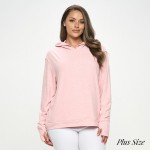 Wholesale women s Ultra Soft Hoodie Thumb Hole Pack Kangaroo Pocket Thumb Hole S