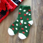 Wholesale soft Mini Crew Knit Stripe Polka Dot Christmas Socks One Fits Most Ass