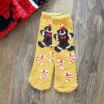 Wholesale soft Christmas Character Knit Mini Crew Socks One Fits Most Assorted C