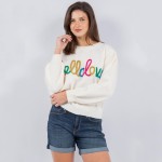 Wholesale hello Love Script Valentine s Day Sweater Pack Crew Neckline Cuffed S