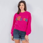 Wholesale hello Love Script Valentine s Day Sweater Pack Crew Neckline Cuffed S