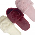 Wholesale super Soft Faux Fur Open Toe Heart Slippers US Women s S M M L