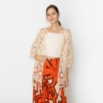 Do Everything In Love Flower Pattern Open Knit Kimono With Fringe Detail 

- One Size Fits Most
- 100% Cotton