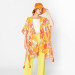 Wholesale do Everything Love Bold Floral Print Kimono Tassel Details One Fits Mo