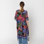 Wholesale do Everything Love Multi Color Abstract Leopard Print Kimono Tassel De