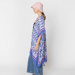 Wholesale do Everything Love Geometric Printed Kimono Tassel Details One Fits Mo