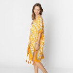 Wholesale do Everything Love Geometric Printed Kimono Tassel Details One Fits Mo