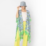 Do Everything In Love Kaleidoscope Print Kimono With Tassel Details 

- One Size Fits Most (0-14)
- 100% Polyester 