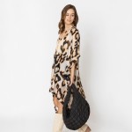 Wholesale do Everything Love Leopard Print Kimono Tassel Details One Fits Most P