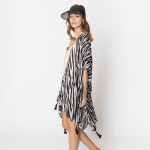 Wholesale do Everything Love Zebra Print Kimono Tassel Details One Fits Most Pol