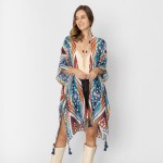 Do Everything In Love Aztec Print Kimono With Tassel Details

- One Size Fits Most (0-14)
- 100% Polyester