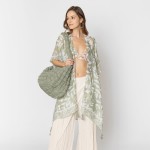 Do Everything In Love Leaf Printed Kimono With Tassel Details 

- One Size Fits Most (0-14)
- 100% Polyester 