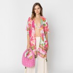 Do Everything In Love Leaf & Flower Print Kimono With Tassel Details 

- One Size Fits Most (0-14)
- 100% Polyester 