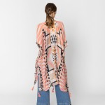 Wholesale do Everything Love Aztec Print Kimono Tassel Details One Fits Most Pol