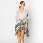 Do Everything In Love Aztec Print Kimono With Tassel Details 

- One Size Fits Most (0-14)
- 100% Polyester 