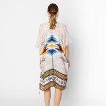 Wholesale do Everything Love Aztec Print Kimono Tassel Details One Fits Most Pol