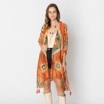 Do Everything In Love Aztec Print Kimono With Tassel Details 

- One Size Fits Most (0-14)
- 100% Polyester 