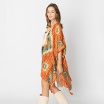 Wholesale do Everything Love Aztec Print Kimono Tassel Details One Fits Most Pol