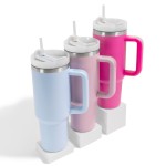 Wholesale solid Color oz Double Wall Stainless Steel Vacuum Tumbler Handle Screw