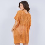 Wholesale open Knit Swimsuit Cover Up One Fits Most Polyester