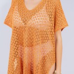 Wholesale open Knit Swimsuit Cover Up One Fits Most Polyester