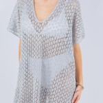 Wholesale open Knit Swimsuit Cover Up One Fits Most Polyester