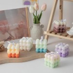 Bubble Geometric Shape Cube Candle

Scents:
White- Gardenia
Cream/Brown- Rose Garden
Yellow/Orange- Citrus Peach
Pink- Lychee Lover
Cream/Purple- Lovely Lavender 
Pink/Green- Peach Summer
Green/Blue- Pear Freesia

- Soy Wax
- Approximately 2.25" W x 2" T
- Individually Boxed