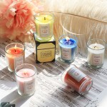 Scented Glass Tea Candle 

Scents : 
Yellow - Persimmon Bergomot
Orange - Orange Bergamot 
Blue -  Blueberry 
Pink - Rose 
White - Gardenia 
Red - Strawberry Mint
Grey -  SunFlower / Sea Salt
Mint - Clover
Green - White Tea Pear
Purple - Lavender 
- Approximately 2.5" T X 2" Diameter 
- Individually Boxed 

