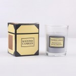 Wholesale scented Glass Tea Candle Scents Yellow Persimmon Bergomot Orange Orang