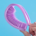 Wholesale detangling Anti Slip Hair Brush Soft Bristles Flex Wet Dry Use L W