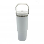 Wholesale oz Double Wall Stainless Steel Vacuum Tumbler Carry Handle Screw Matc