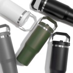 Wholesale oz Double Wall Stainless Steel Vacuum Tumbler Carry Handle Screw Matc