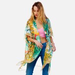 Lightweight Leaf Printed Kimono 

- One Size Fits Most
- 100% Polyester 