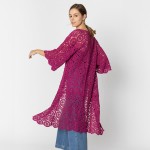 Wholesale do Everything Love Hexagon Crochet Kimono One Fits Most Polyester