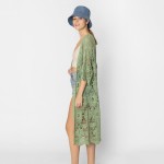 Wholesale do Everything Love Open Knit Crochet Kimono Scalloped Edges One Fits M