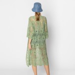 Wholesale do Everything Love Open Knit Crochet Kimono Scalloped Edges One Fits M