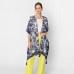 Wholesale do Everything Love Floral Print Kimono Tassel Tinsel Details One Fits