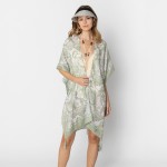 Do Everything In Love Floral Print Kimono With Tassel & Tinsel Details 

- One Size Fits Most (0-14)
- 100% Polyester 