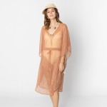 Do Everything In Love Pleated Metallic Poncho With Tassel Drawstring 

- One Size Fits Most (0-14)
- 100% Polyester