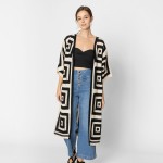 Wholesale do Everything Love Square Crochet Knit Kimono One Fits Most Acrylic