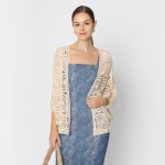 Do Everything In Love Short Open Knit Crochet Kimono 

- One Size Fits Most (0-14)
- 100% Cotton