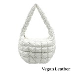 Do Everything In Love Quilted Vegan Leather Puffer Shoulder Tote Bag

- Full Zip Closure
- One Inner Zip Pocket
- Approximate 9"L x 8"H x 4.25"D