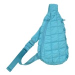 Wholesale do Everything Love Quilted Puffer Sling Bag Adjustable Cross Body Stra