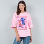 Wholesale cowboy Boot Card Rhinestone Border Graphic Tee Polyester Cotton Dry Cl