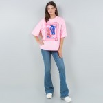 Wholesale cowboy Boot Card Rhinestone Border Graphic Tee Polyester Cotton Dry Cl