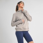 Women's Scuba Quarter Zip-Up Hoodie (6 Pack) 

- Wide cuffed trim
- Kangaroo pocket
- Thumb holes
- Quarter-zip
- Soft and comfortable
- Material : 40% Terylene, 55% Rayon, 5% Spandex 